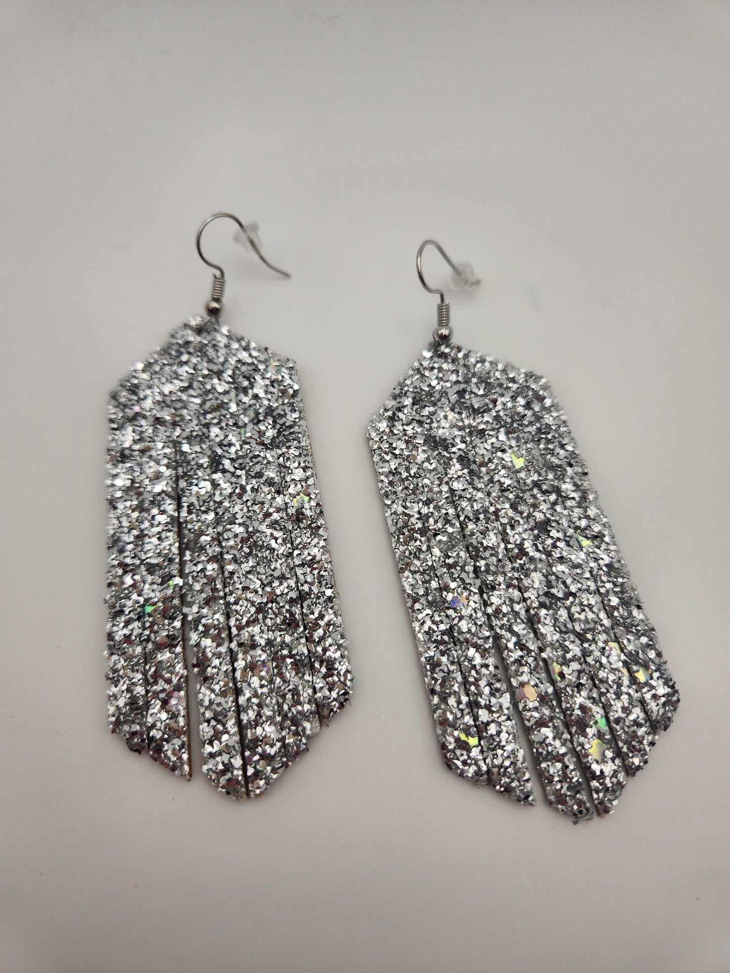 Silver Glitter Fringe
