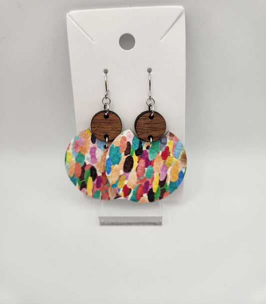 Set: Confetti Earrings and Necklace