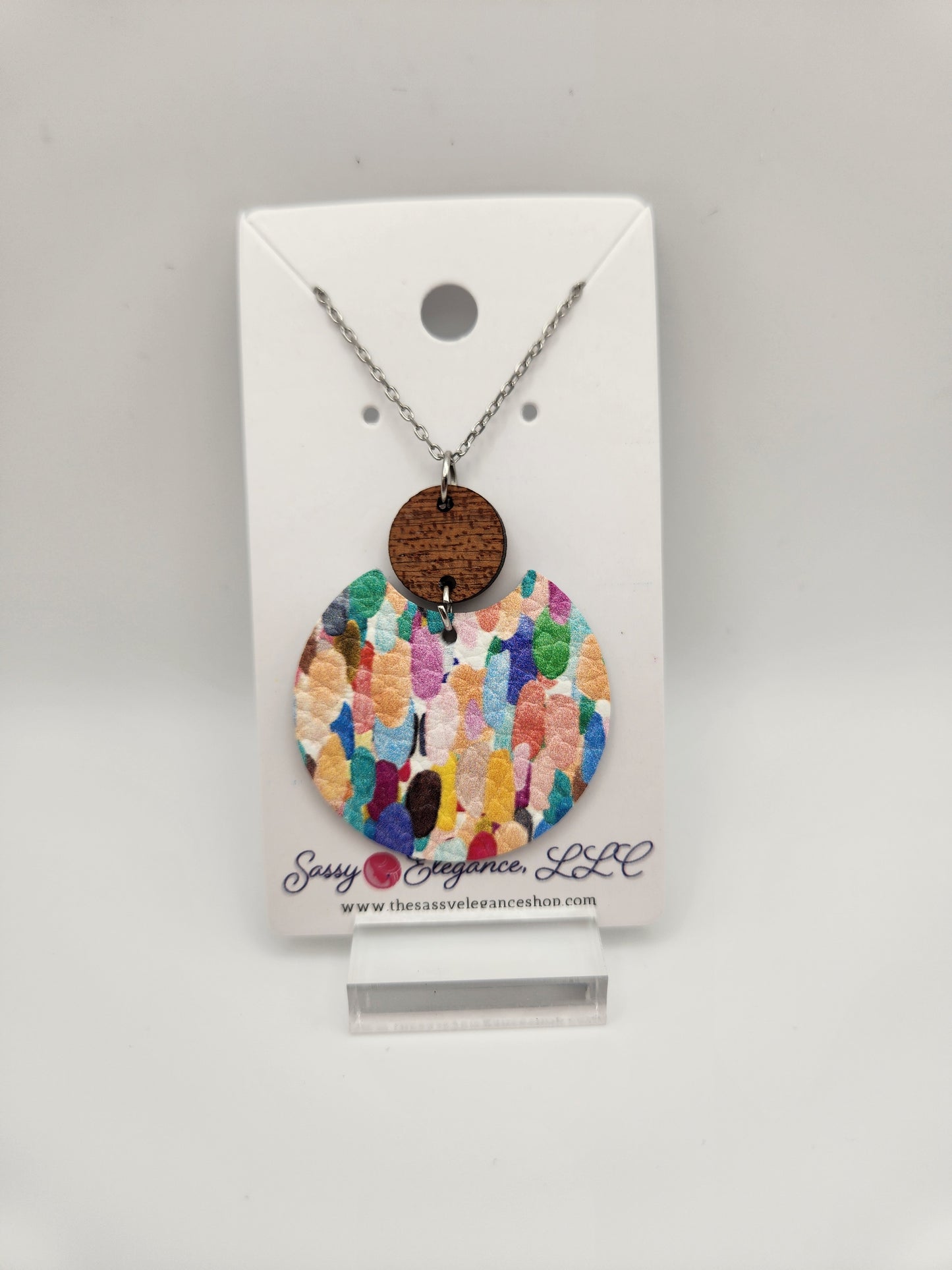 Set: Confetti Earrings and Necklace