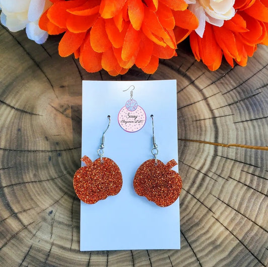 Orange Glitter Pumpkin