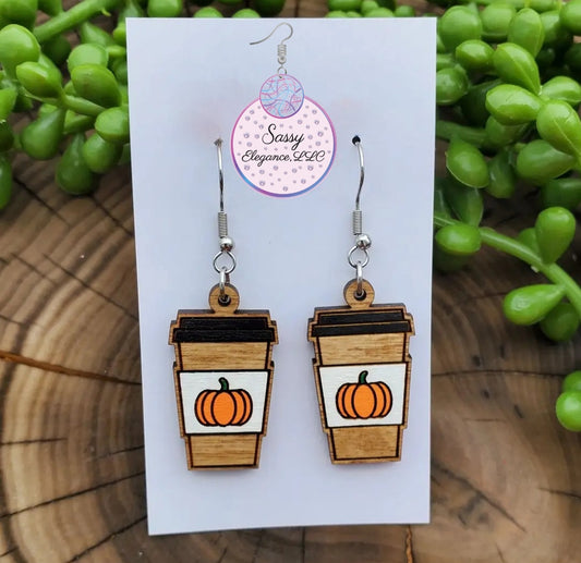 Pumpkin Spice Coffee with Wood