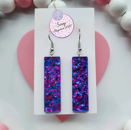 Purple and Blue Confetti Bar